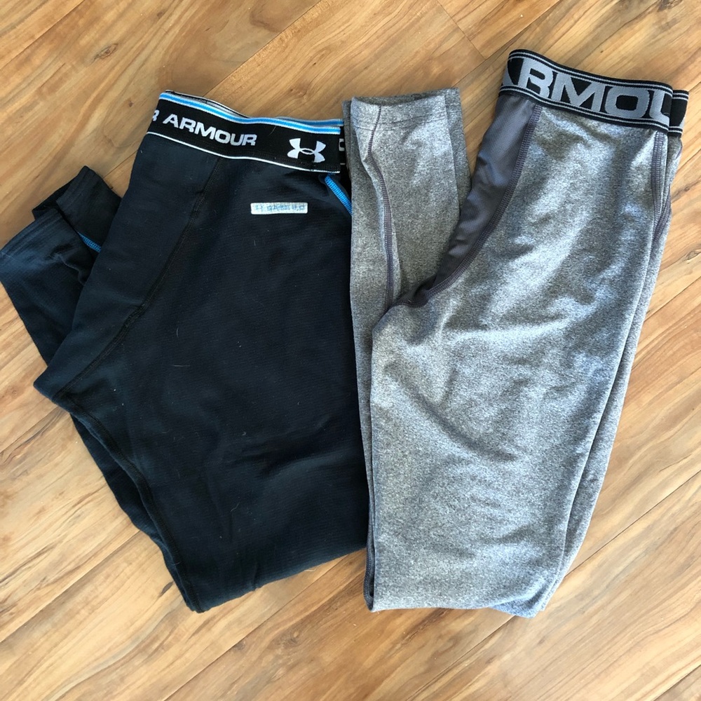 2 pair bundle Under Armour cold gear leggings